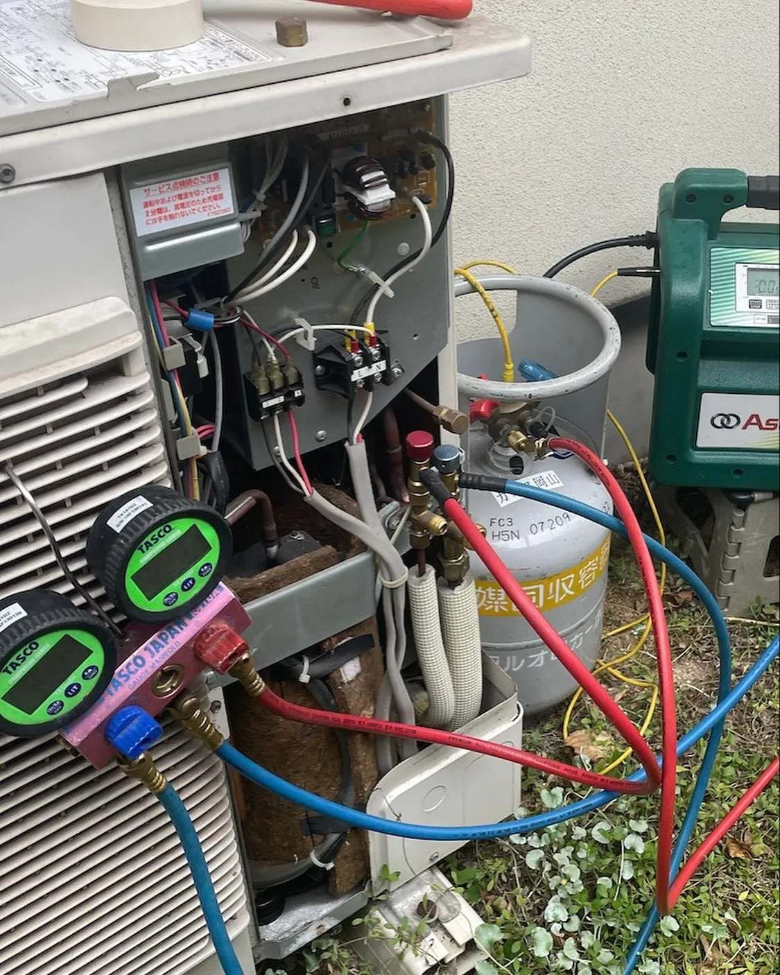 ☆ガス回収中の様子☆