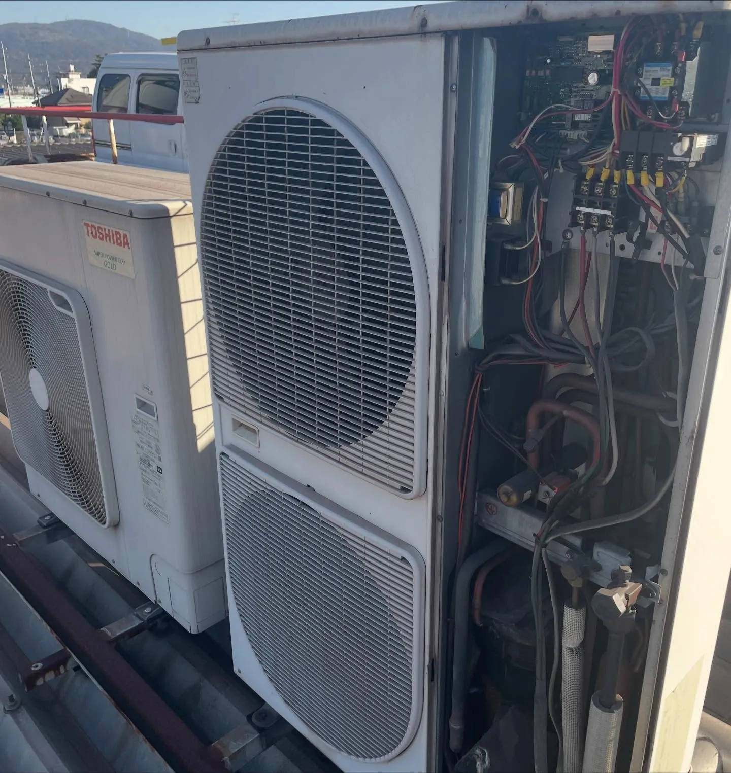 25年前のエアコンが停止