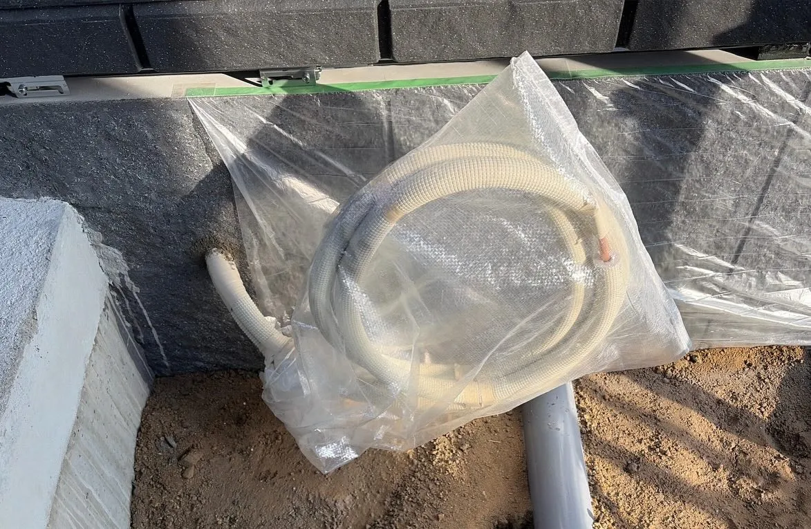 【新築 隠蔽配管エアコン工事】